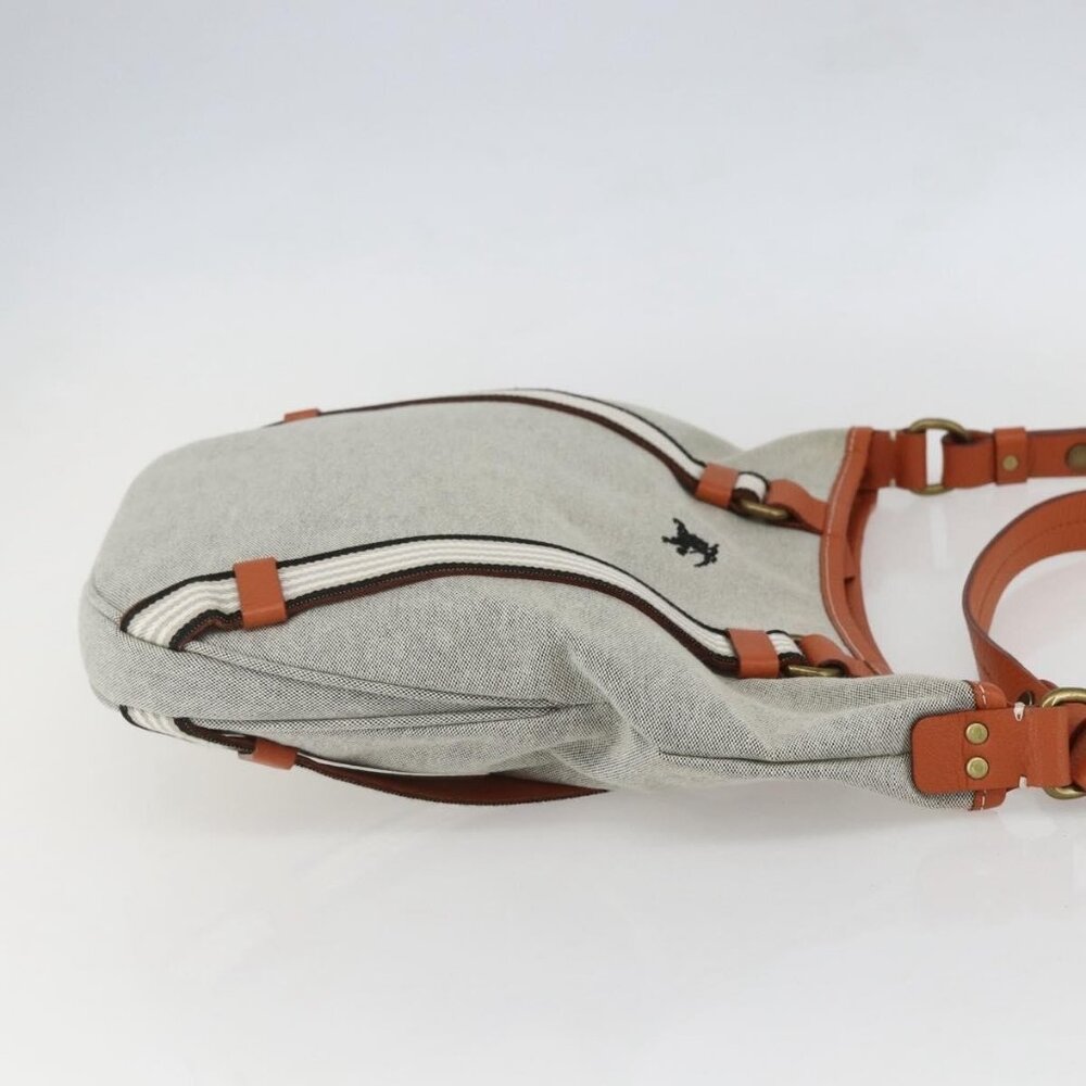 Authentic BURBERRY Blue Label Shoulder Bag Canvas Beige - Picture 12 of 16